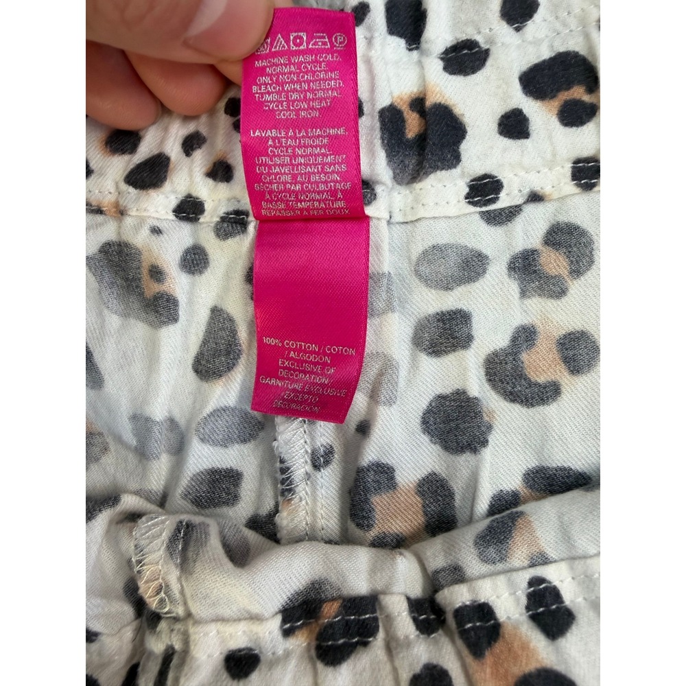 Victorias Secret Pajama Set XL Leopard Animal Print Cotton Sleepwear 288253-DQ9 - Picture 12 of 16